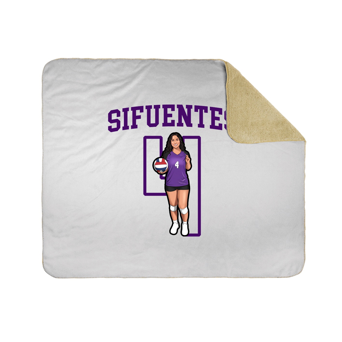 Throw Blanket — Shirsey in White