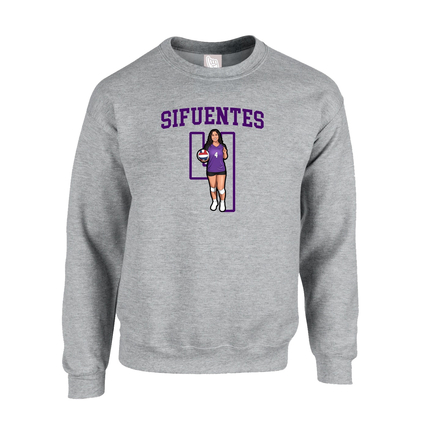Fleece Crew — Shirsey in Grey
