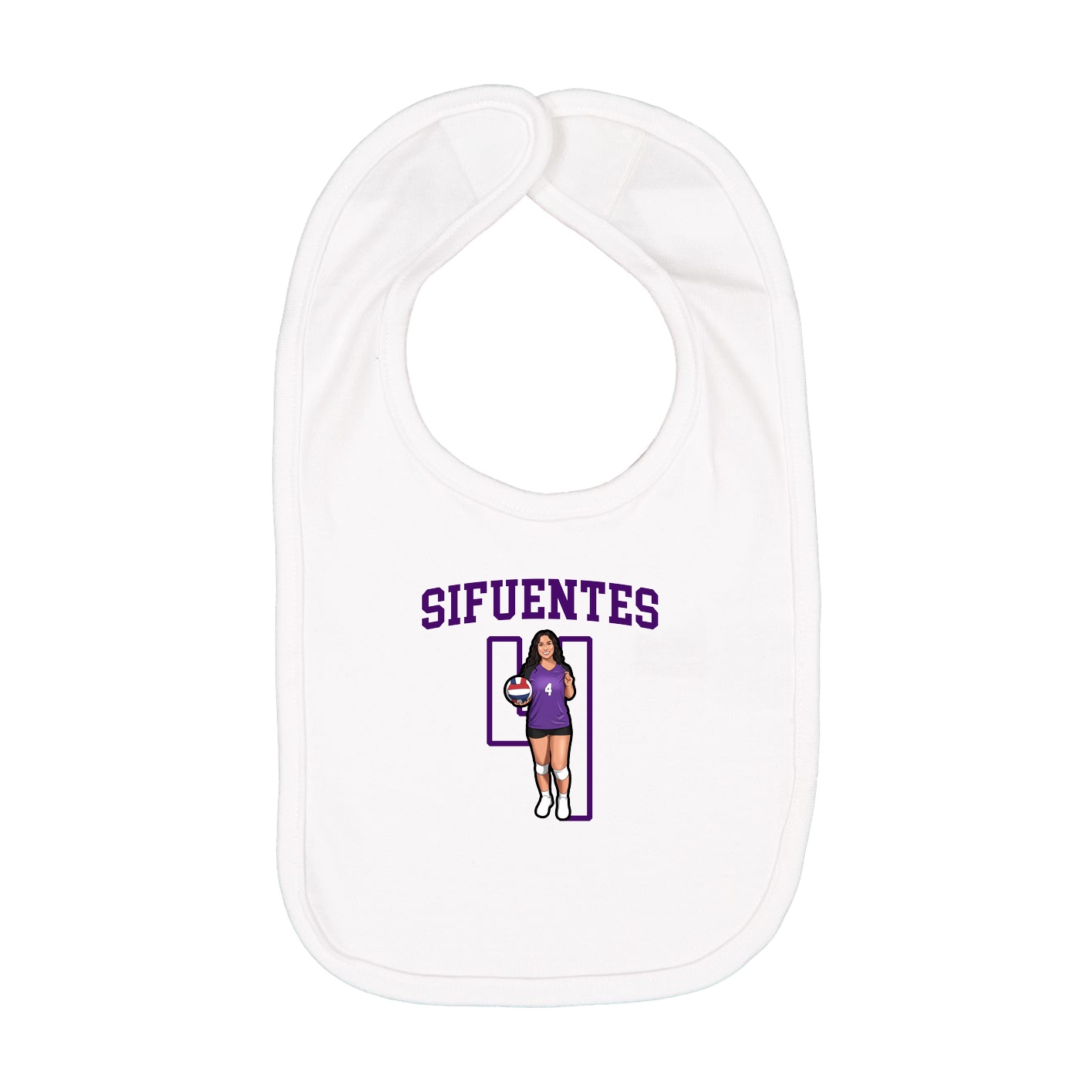 Infant Bib — Shirsey in White