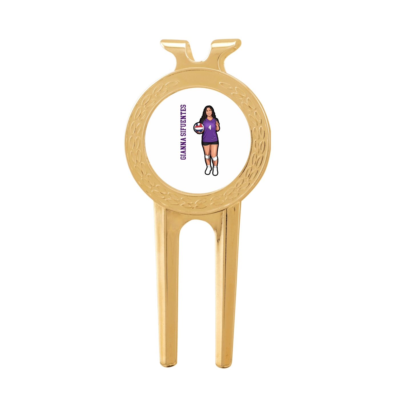 Divot Tool with Ball Marker — Name Vertical in Classic