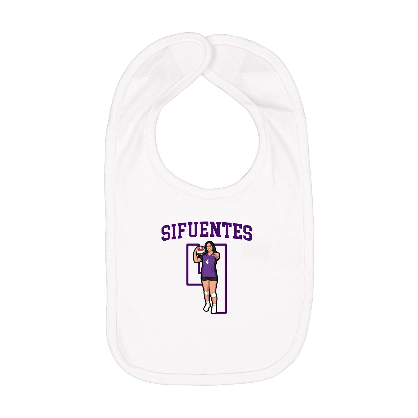 Infant Bib — Shirsey in White