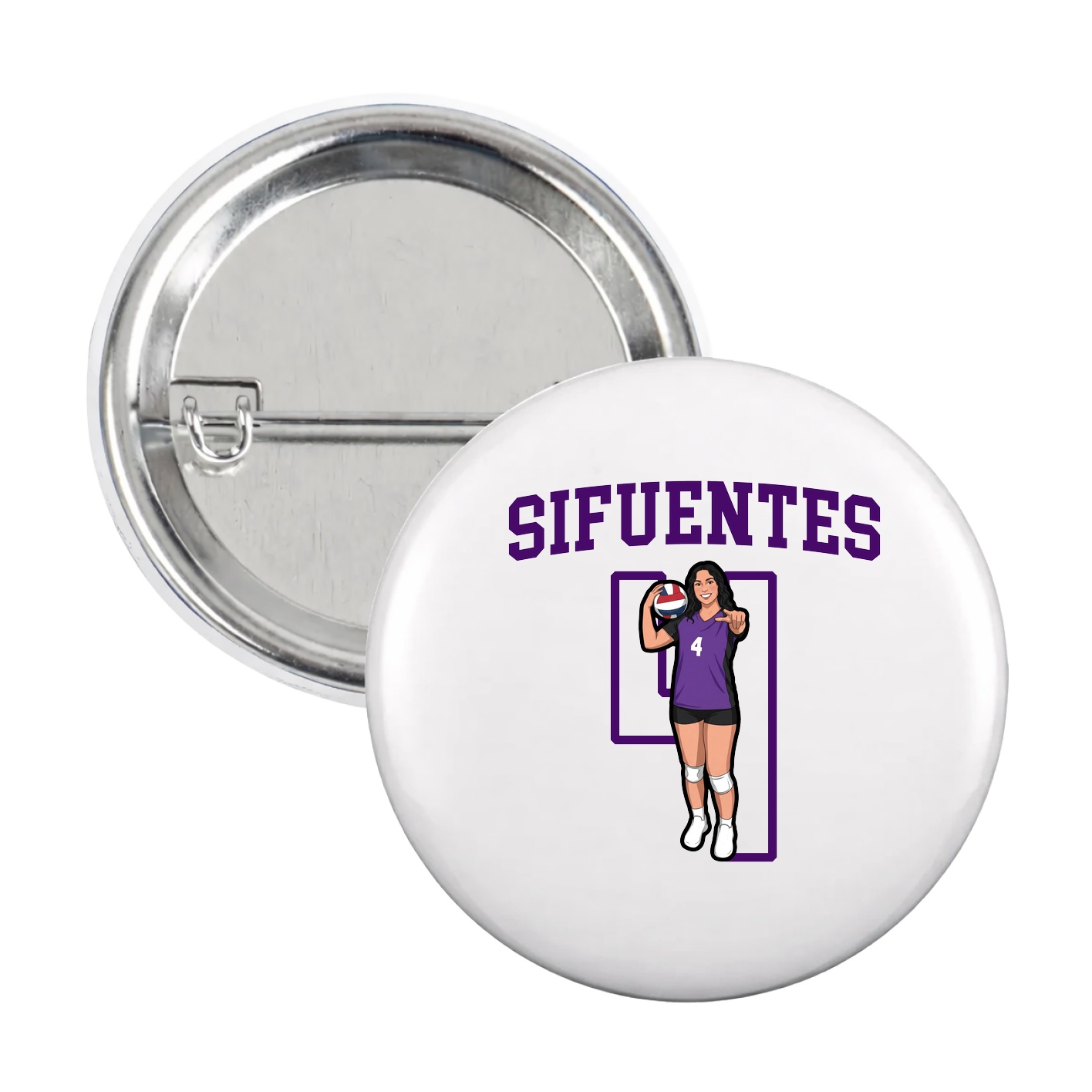 Game Day Button — Shirsey in White