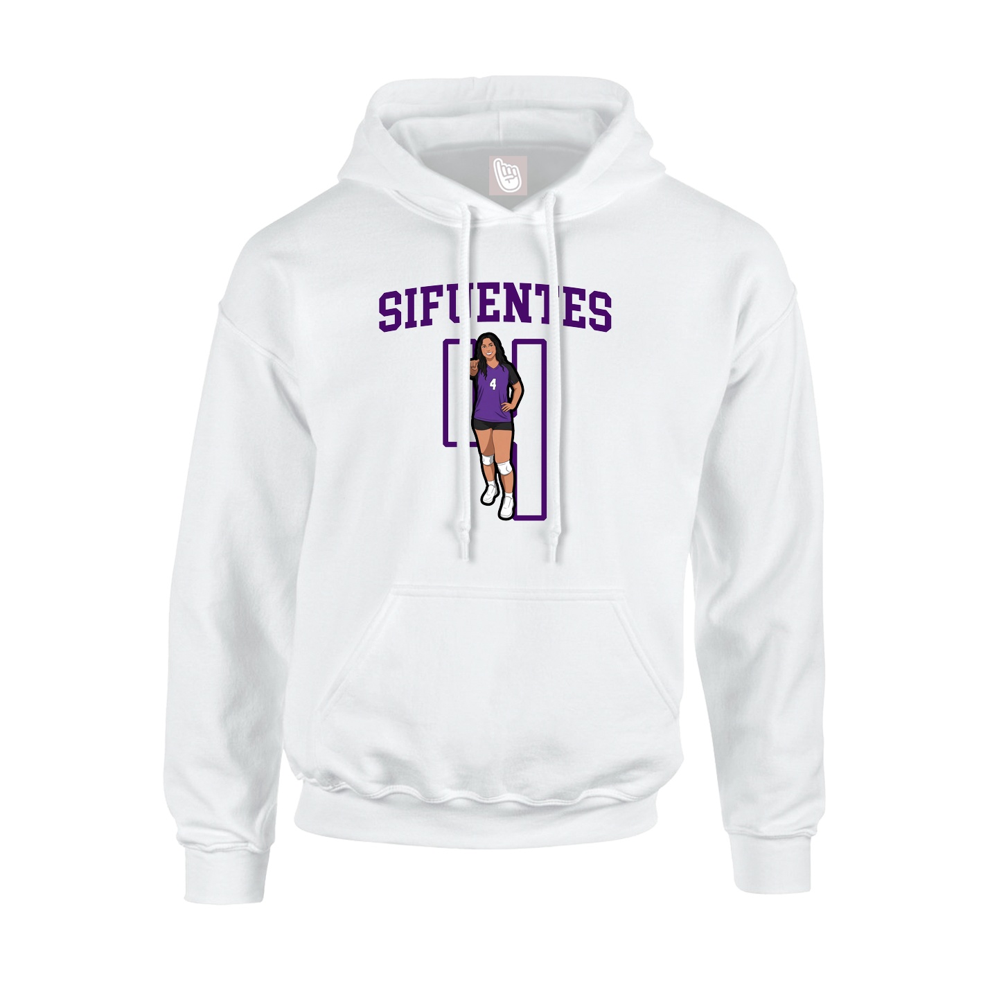 Hoodie — Shirsey in White
