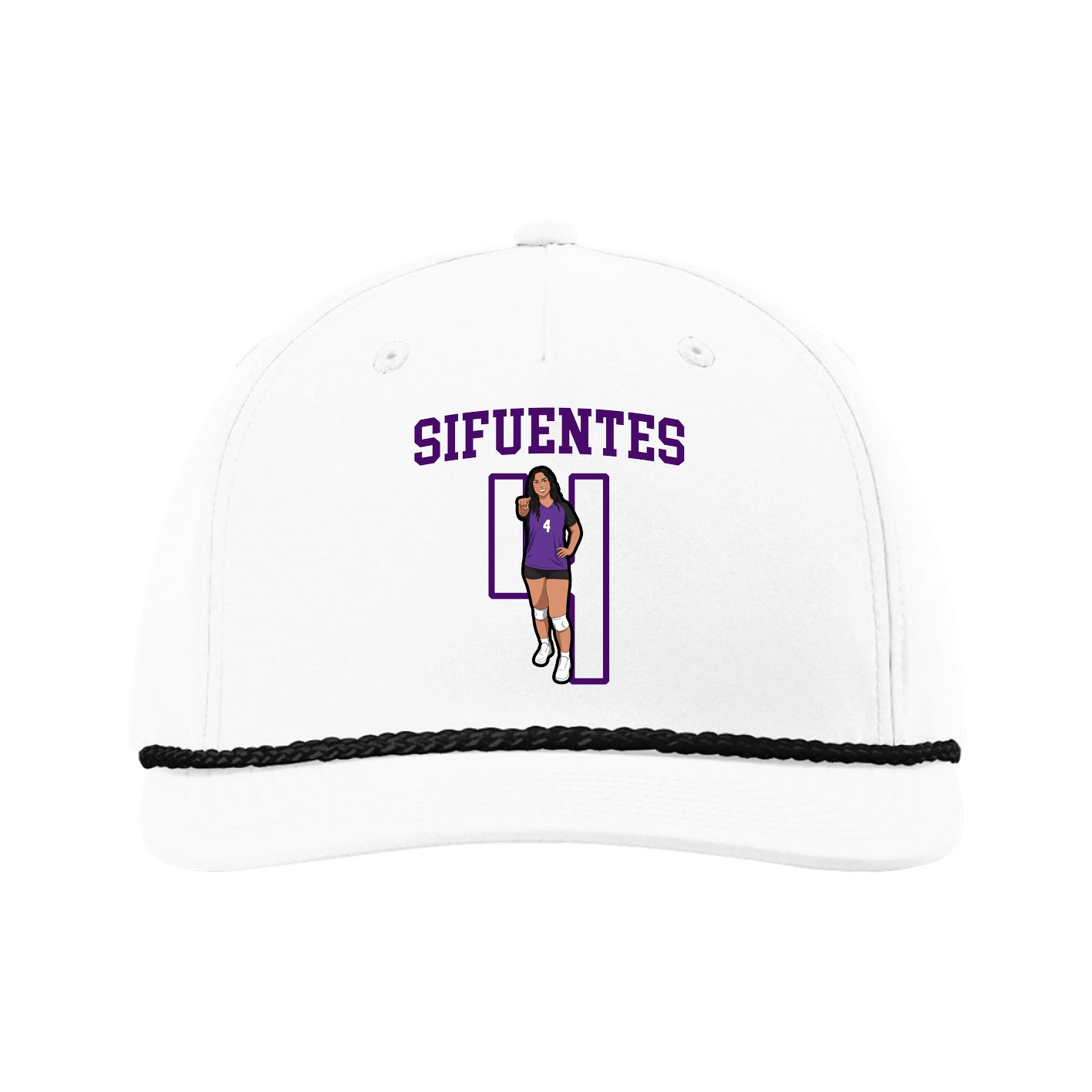 Five-Panel Classic Rope Cap — Shirsey in White