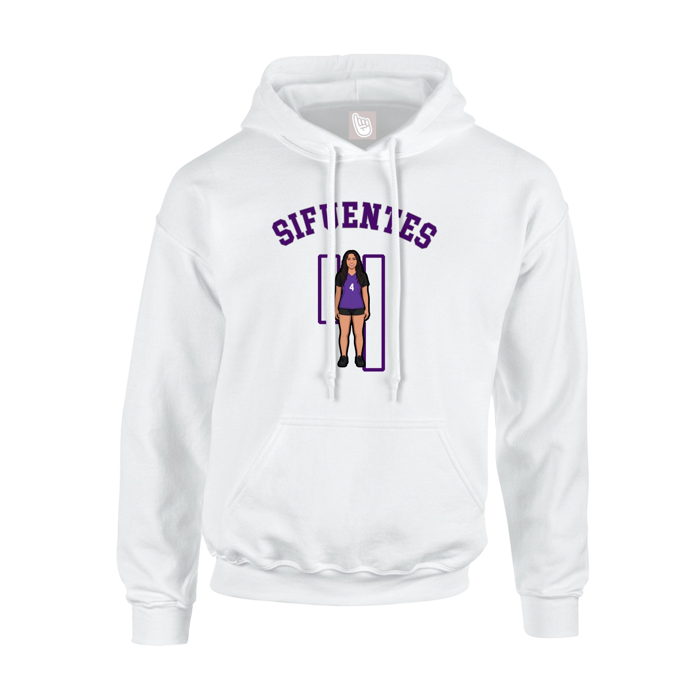 Hoodie — Shirsey Arch in White