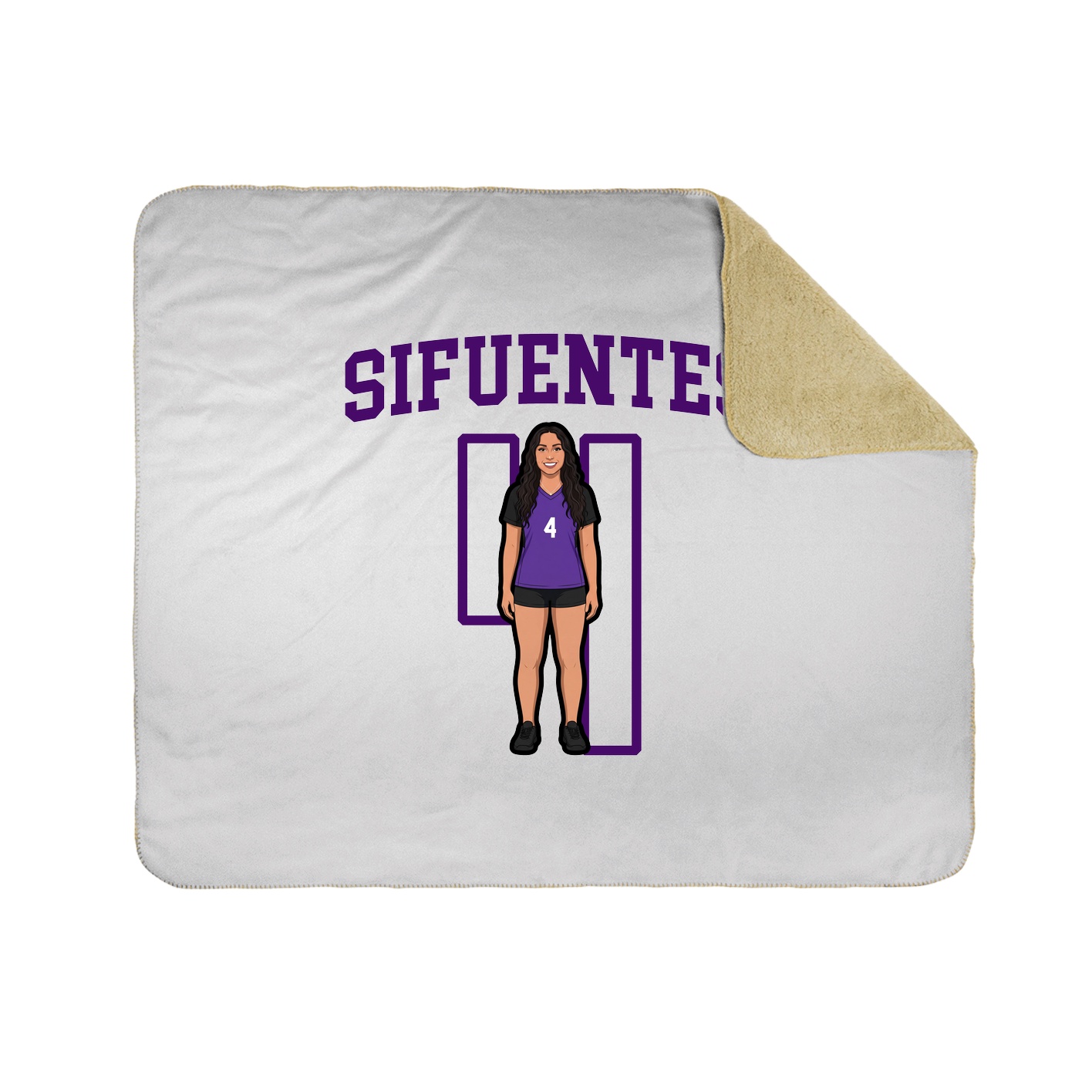 Throw Blanket — Shirsey in White