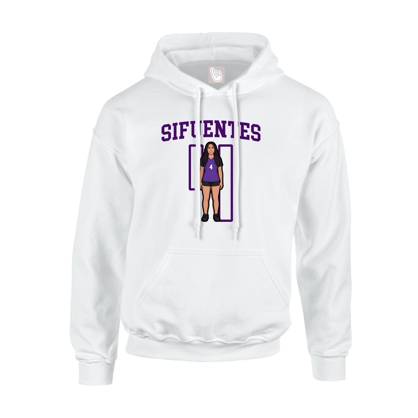 Hoodie — Shirsey in White