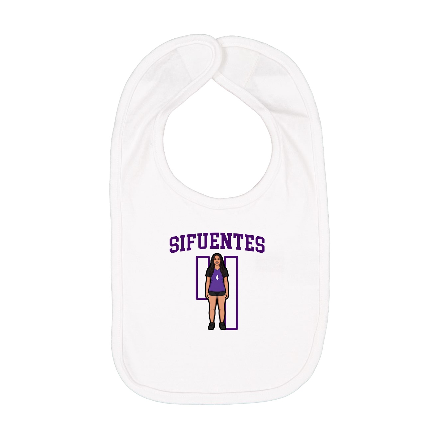 Infant Bib — Shirsey in White