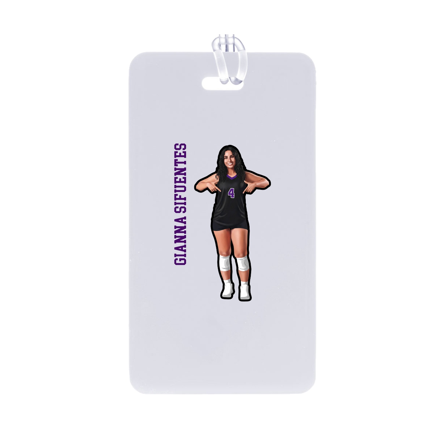 Bag Tag — Name Vertical in Classic