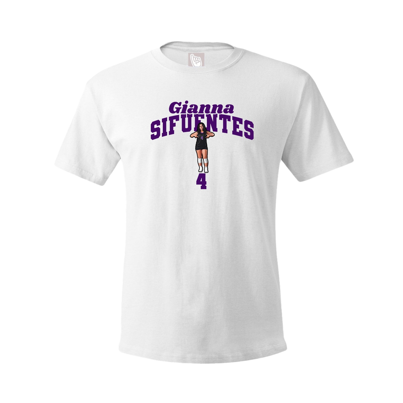 Youth Tee — Signature Arch in White