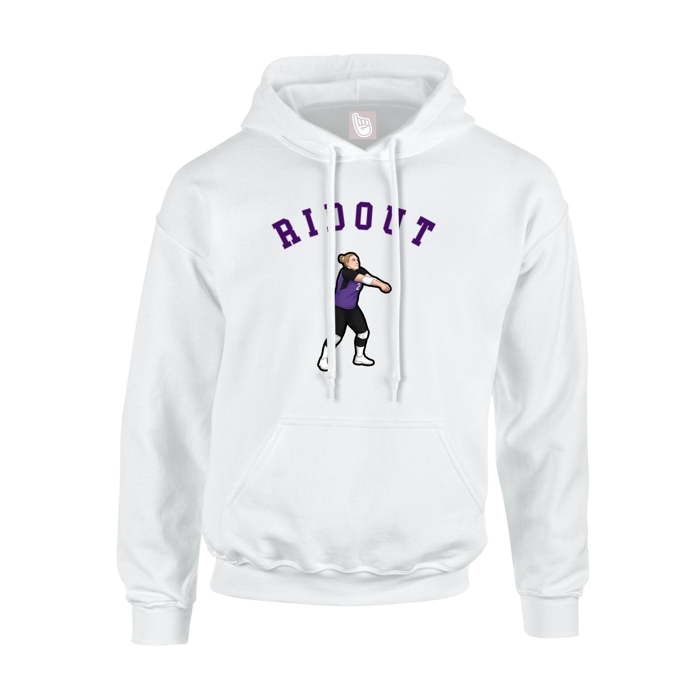 Hoodie — Shirsey Arch in White