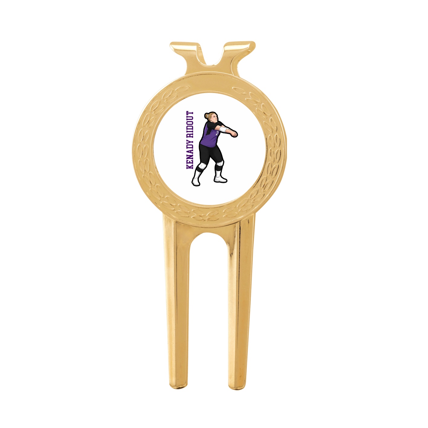 Divot Tool with Ball Marker — Name Vertical in Classic