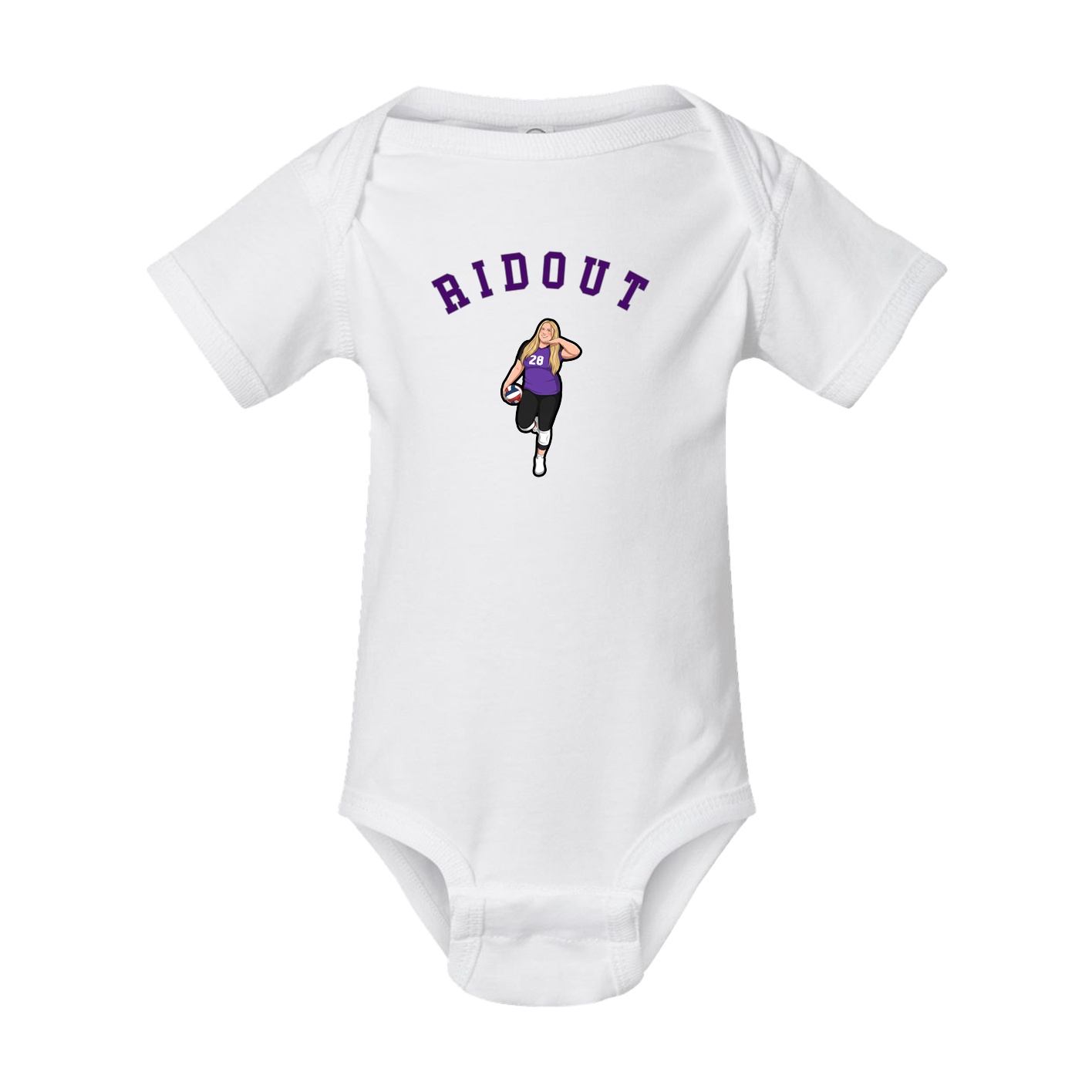Baby Onesie — Shirsey Arch in White