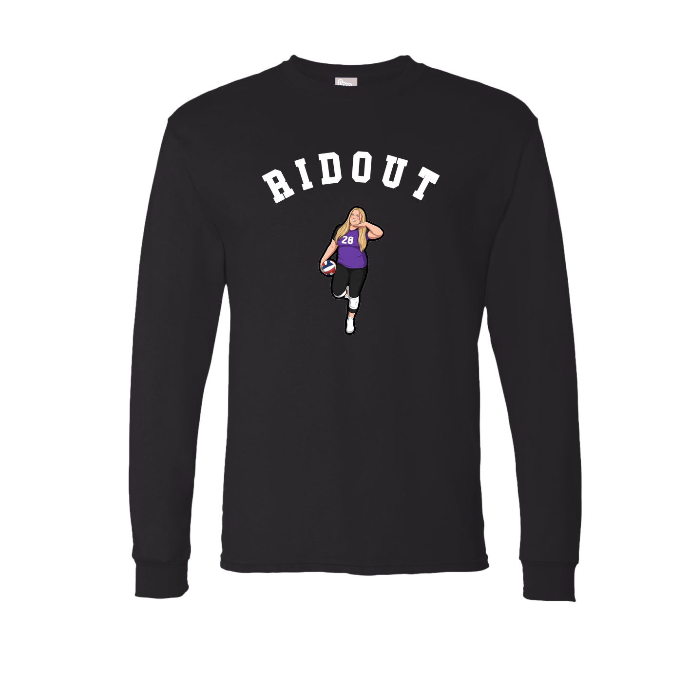 Long Sleeve Tee — Shirsey Arch in Black