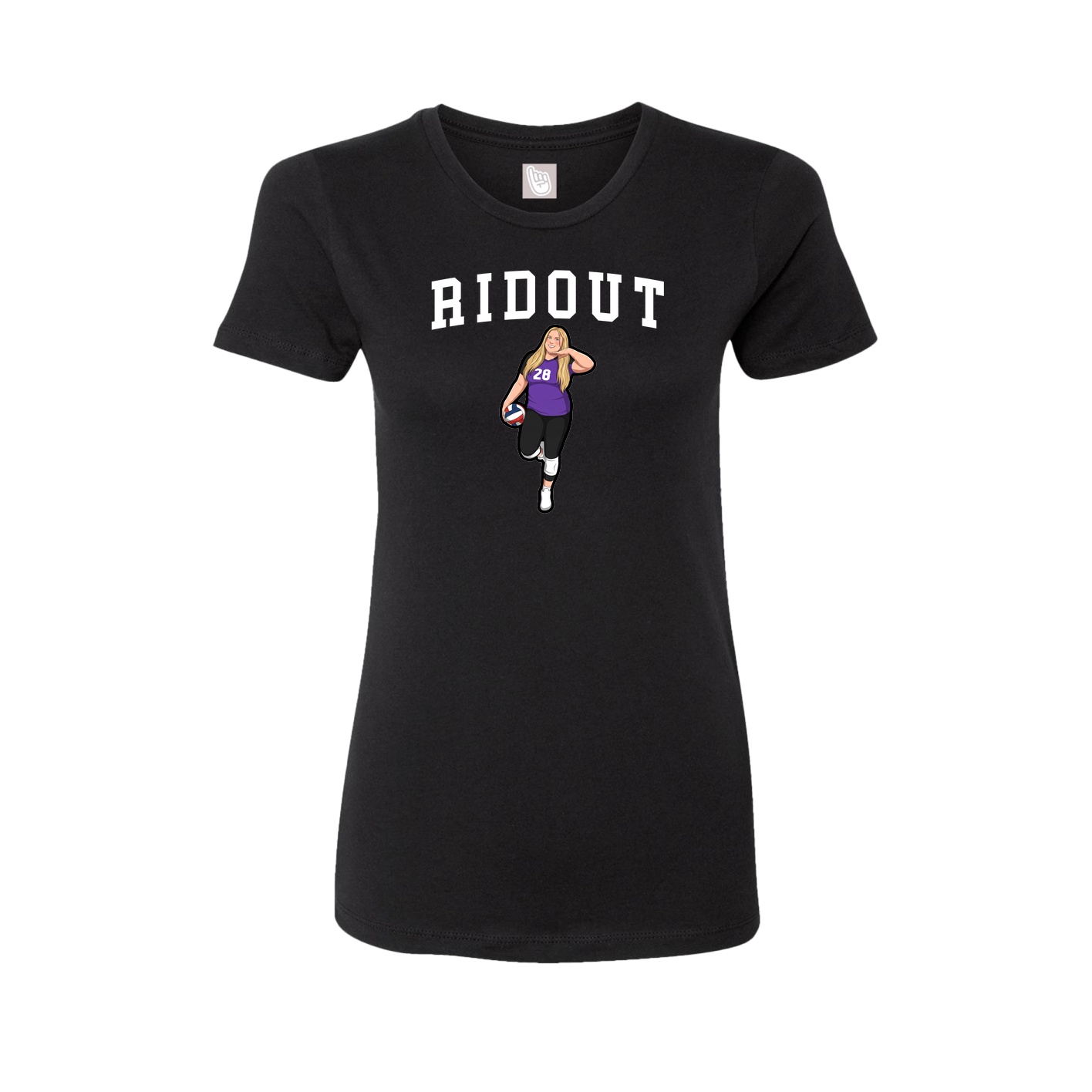 Fitted Women's Tee — Shirsey in Black