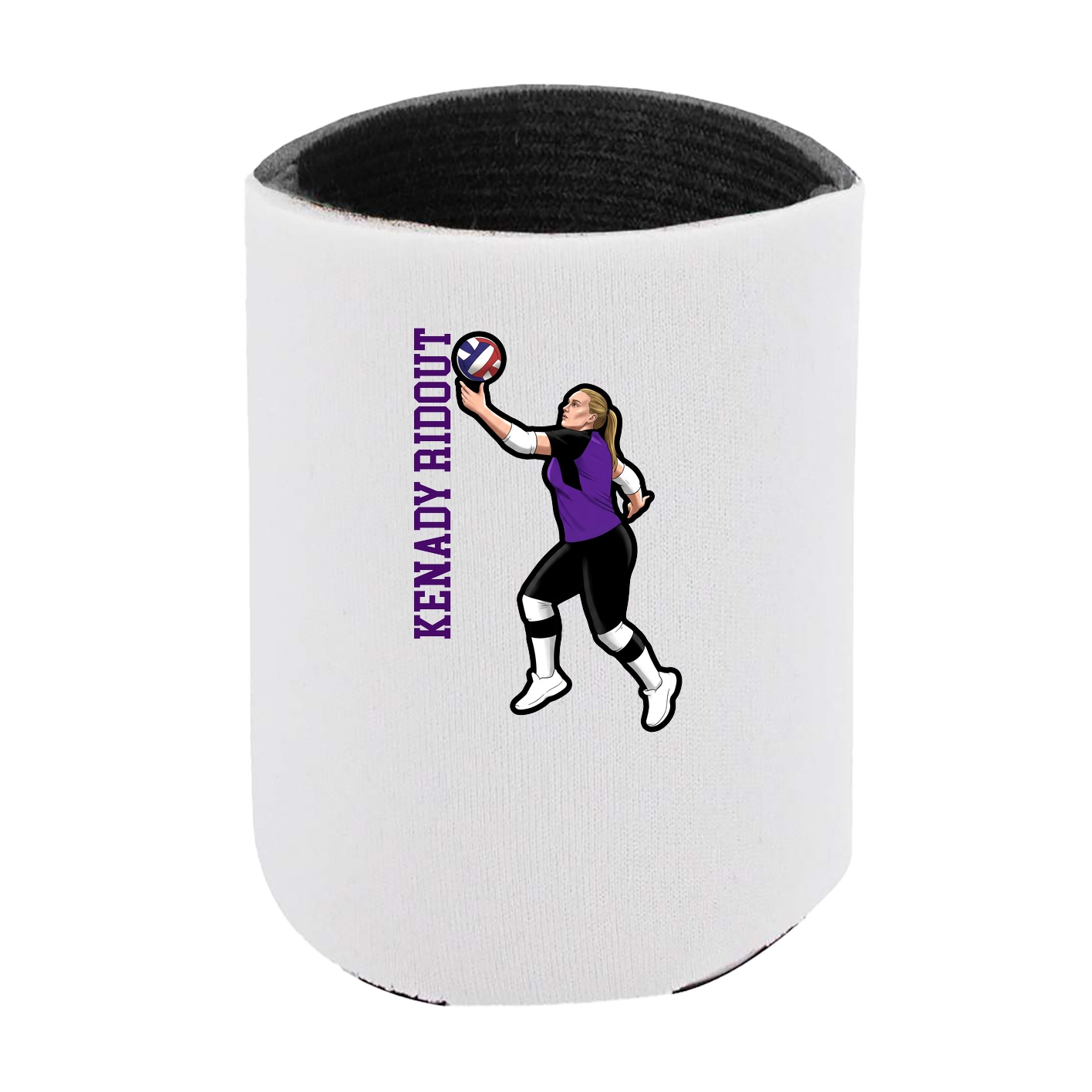 Can Holder — Name Vertical in White