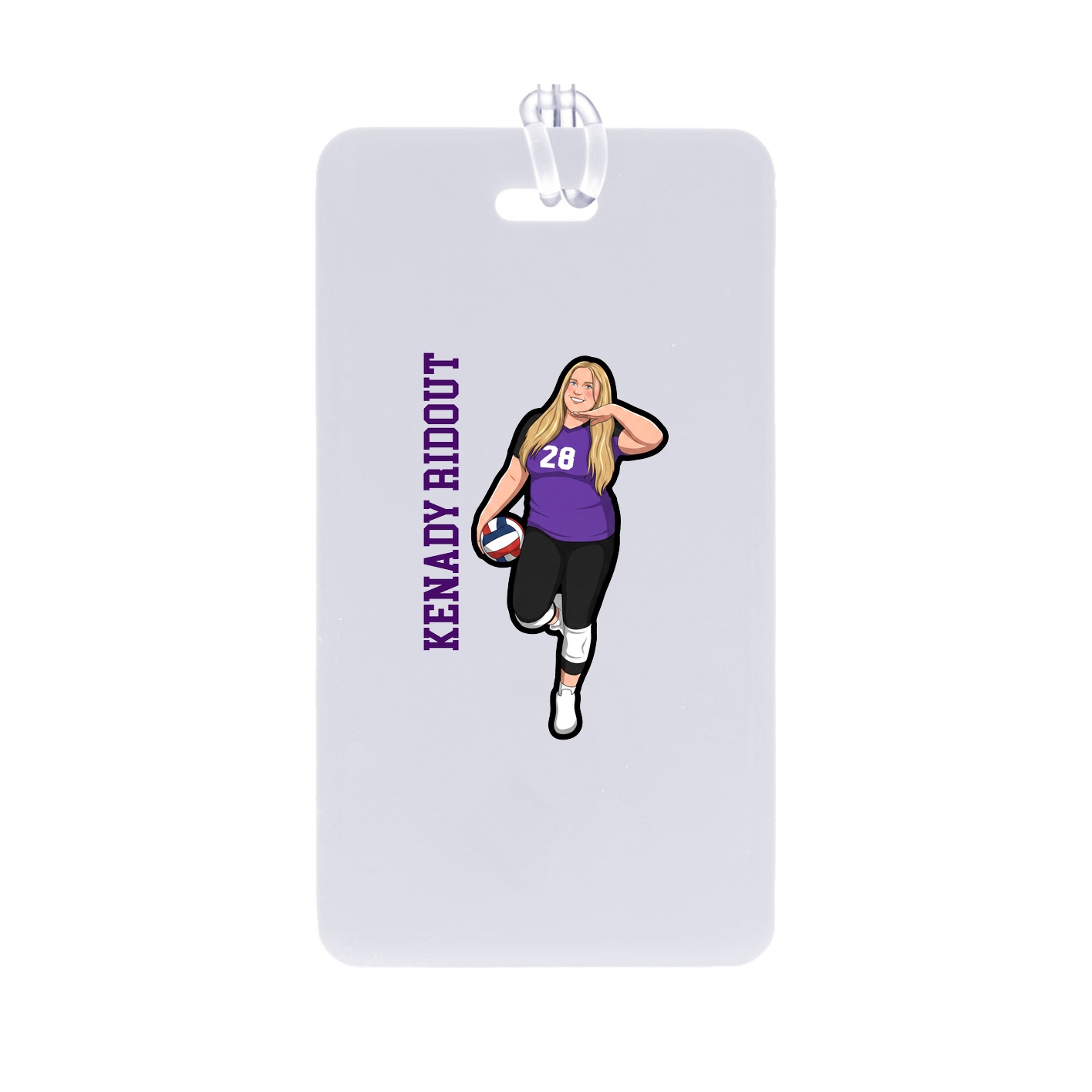Bag Tag — Name Vertical in Classic