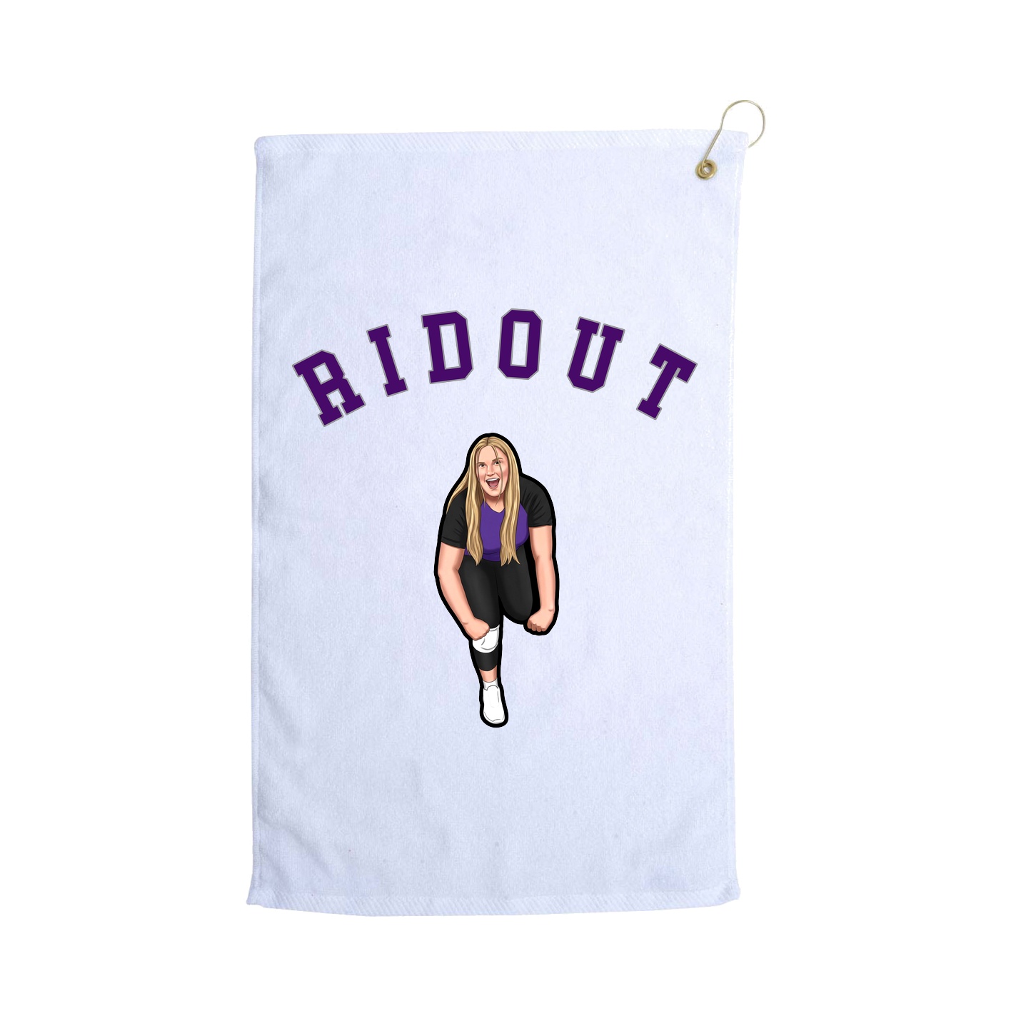 Golf Towel — Shirsey Arch in White