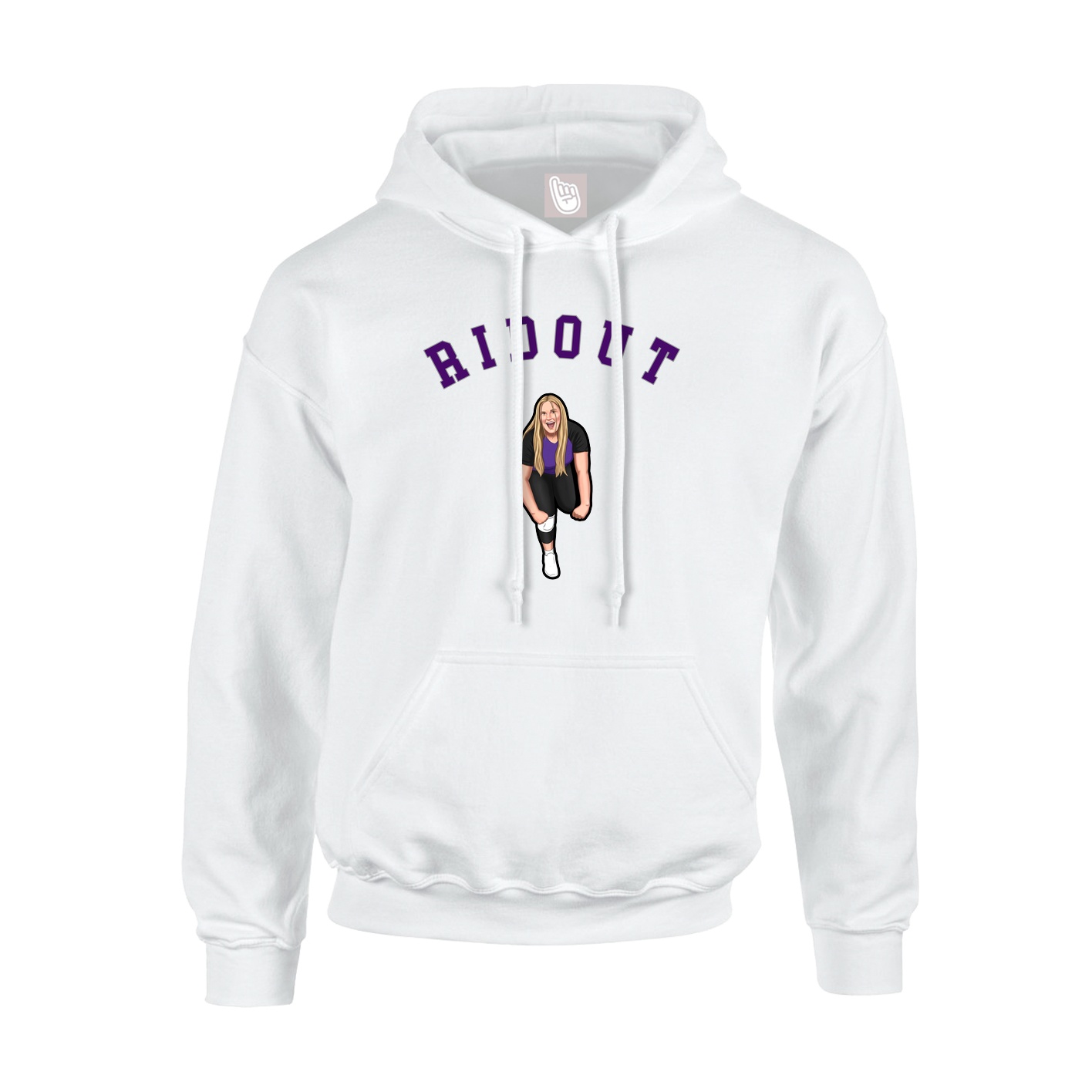 Youth Hoodie — Shirsey Arch in White