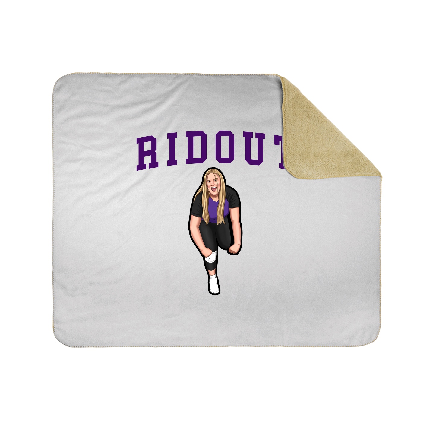 Throw Blanket — Shirsey in White