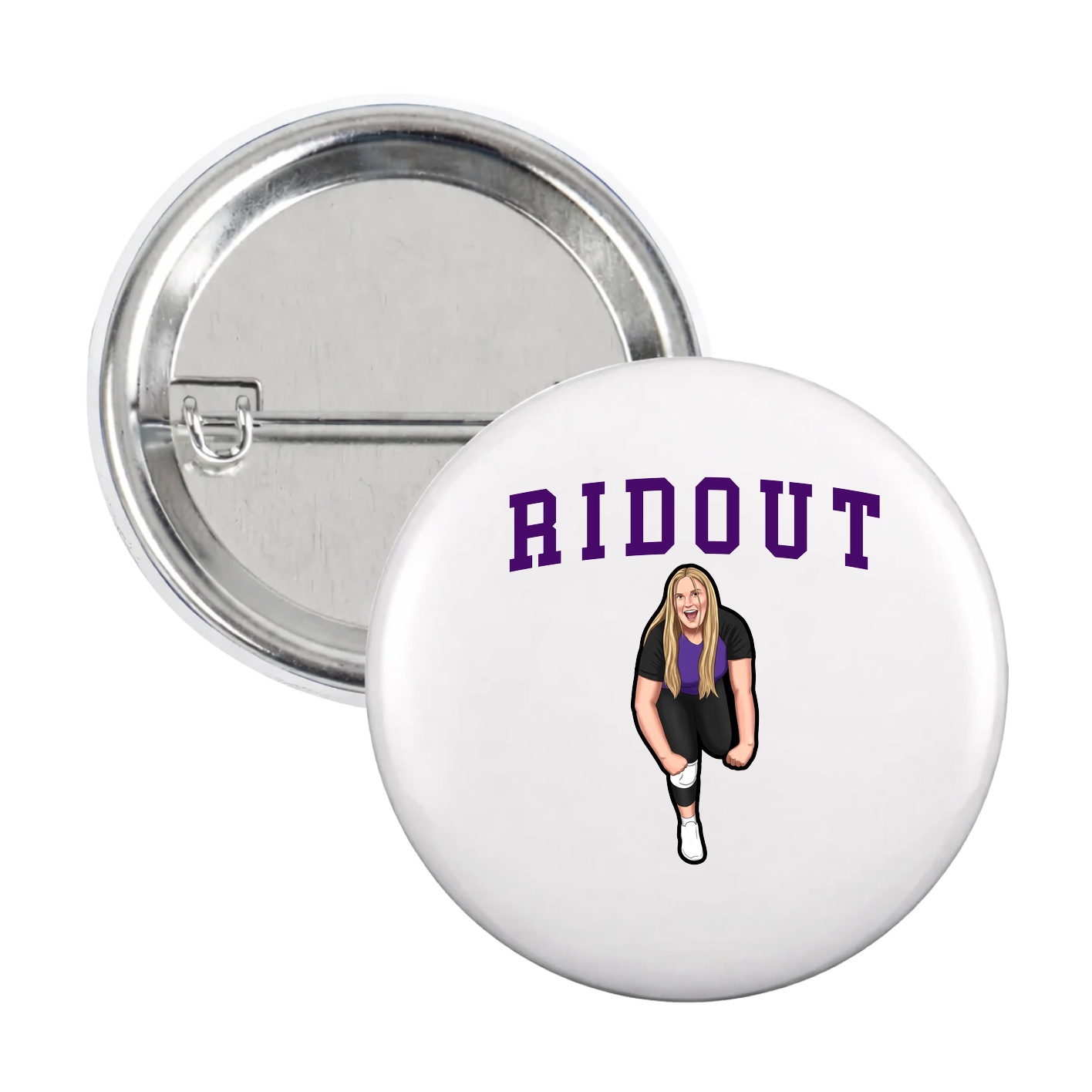 Game Day Button — Shirsey in White