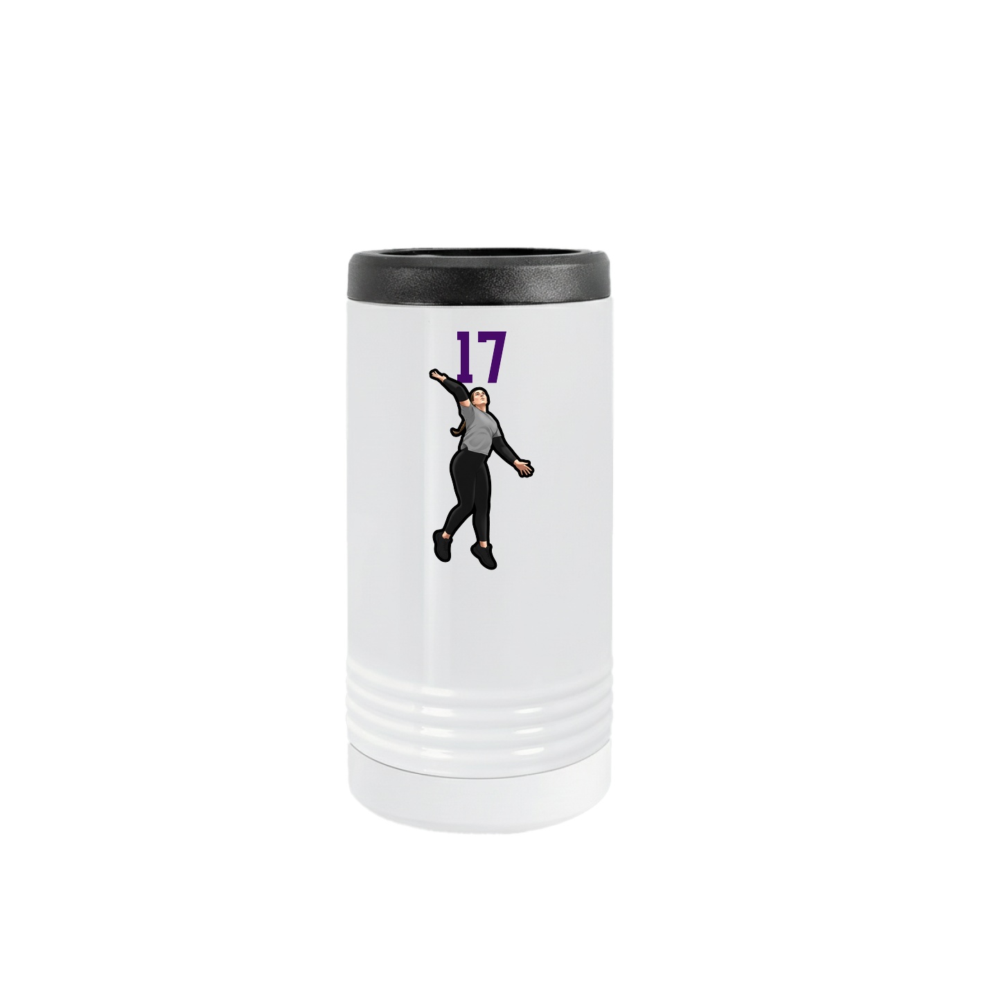Slim Beverage Holder — Number Top in White