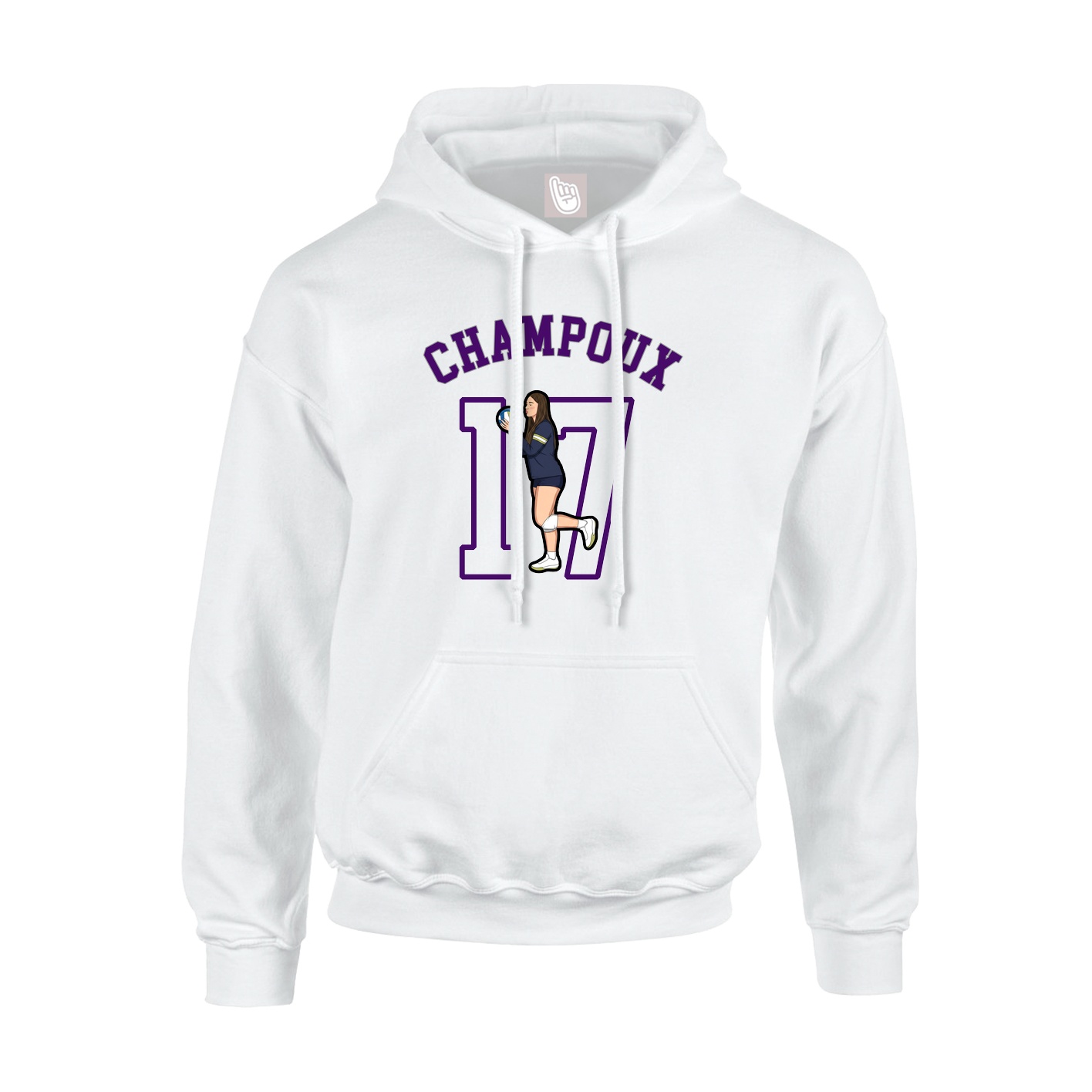 Hoodie — Shirsey Arch in White
