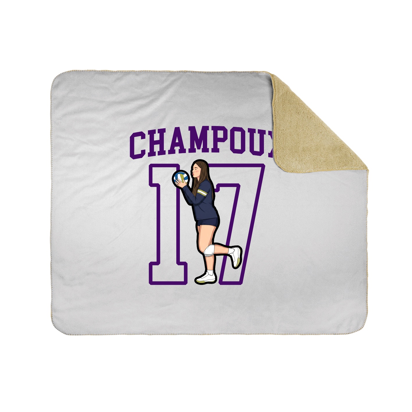 Throw Blanket — Shirsey in White