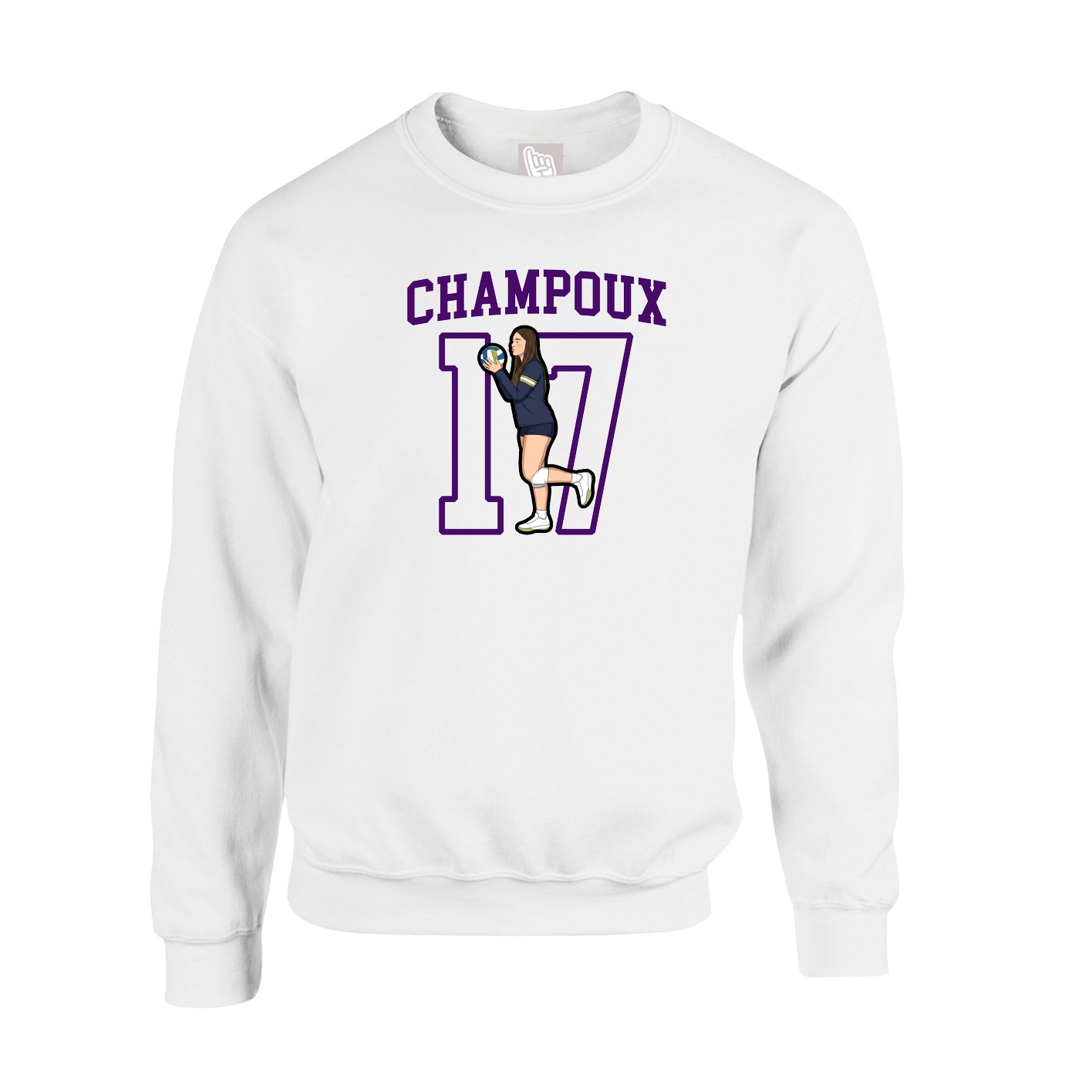 Fleece Crew — Shirsey in White
