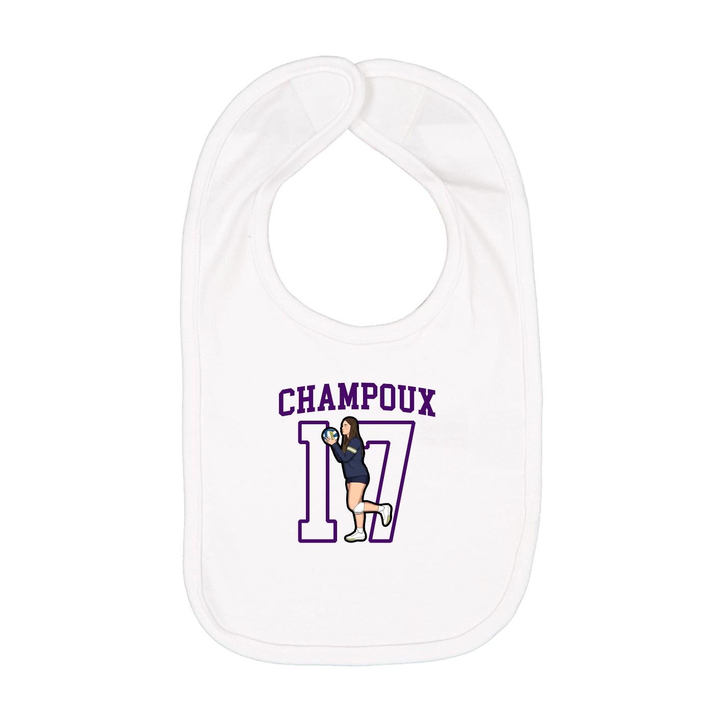 Infant Bib — Shirsey in White