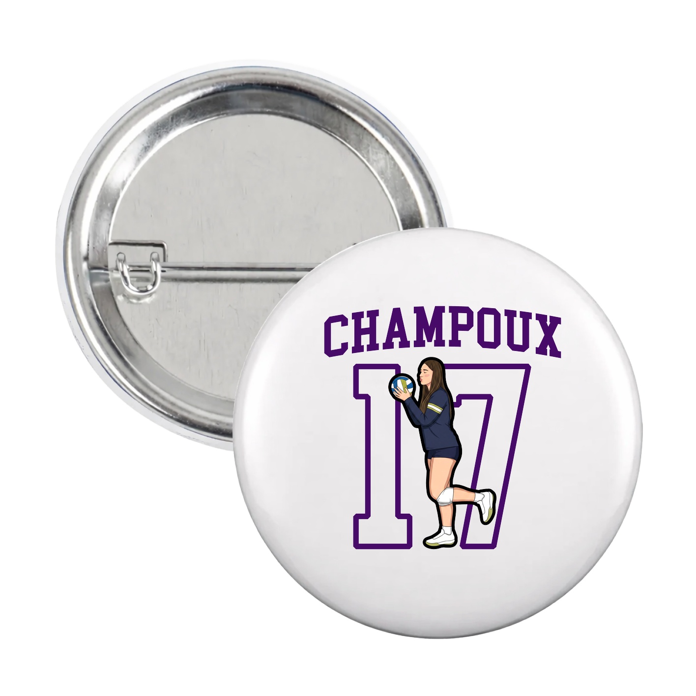 Game Day Button — Shirsey in White