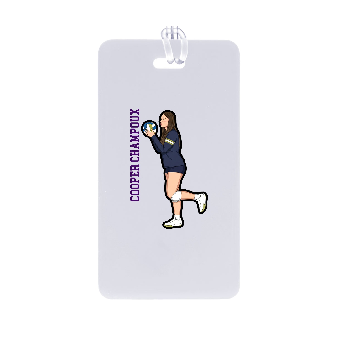 Bag Tag — Name Vertical in Classic
