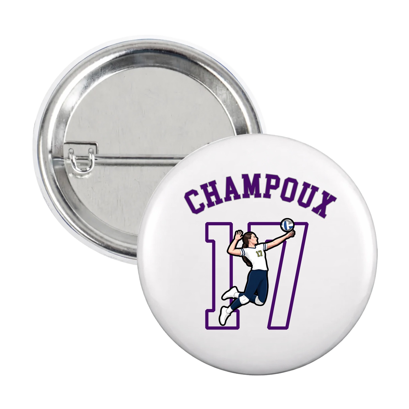 Game Day Button — Shirsey Arch in White