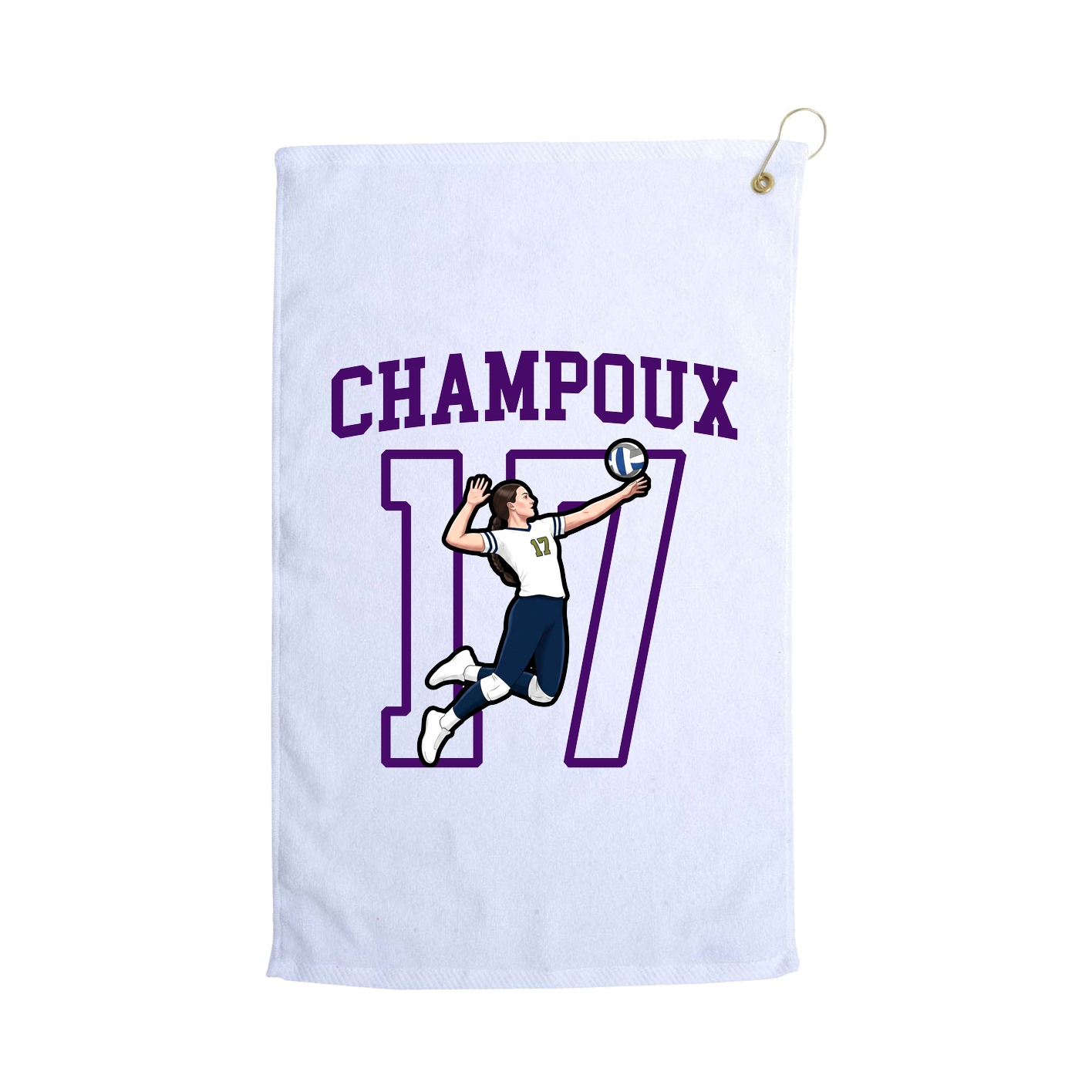 Golf Towel — Shirsey in White