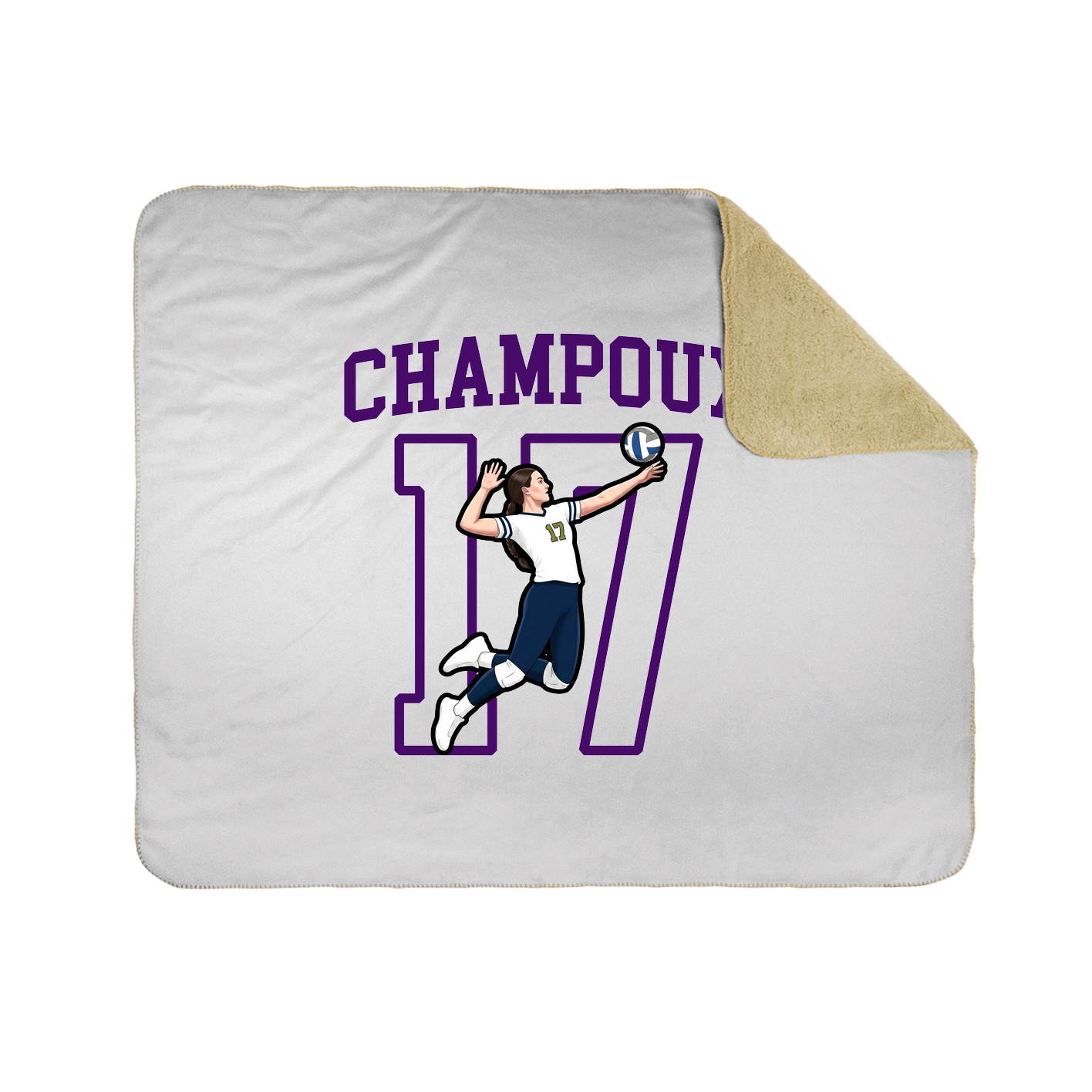 Throw Blanket — Shirsey in White
