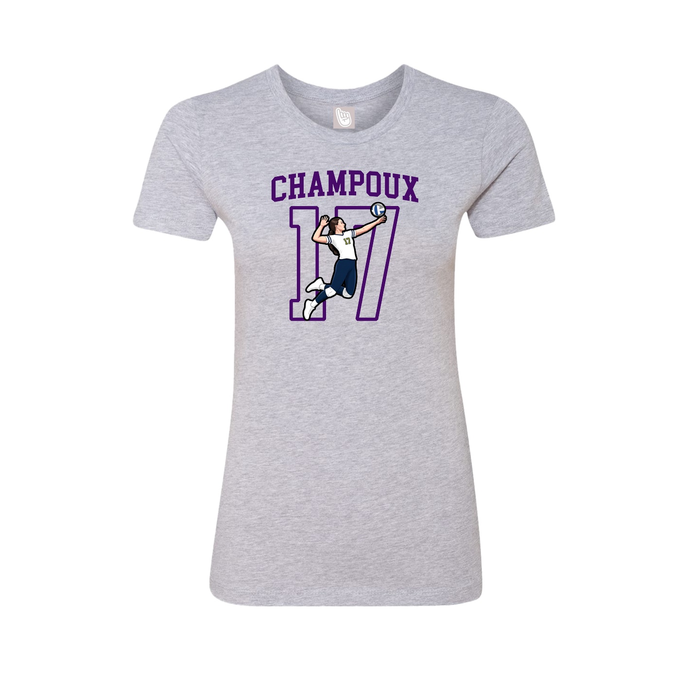 Fitted Women's Tee — Shirsey in Grey