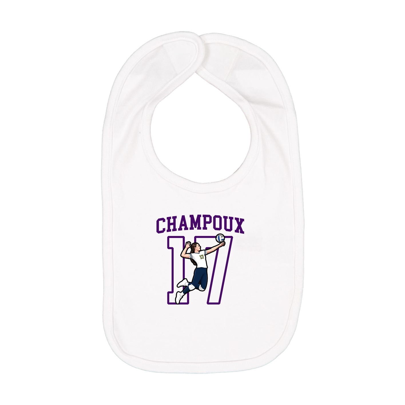 Infant Bib — Shirsey in White