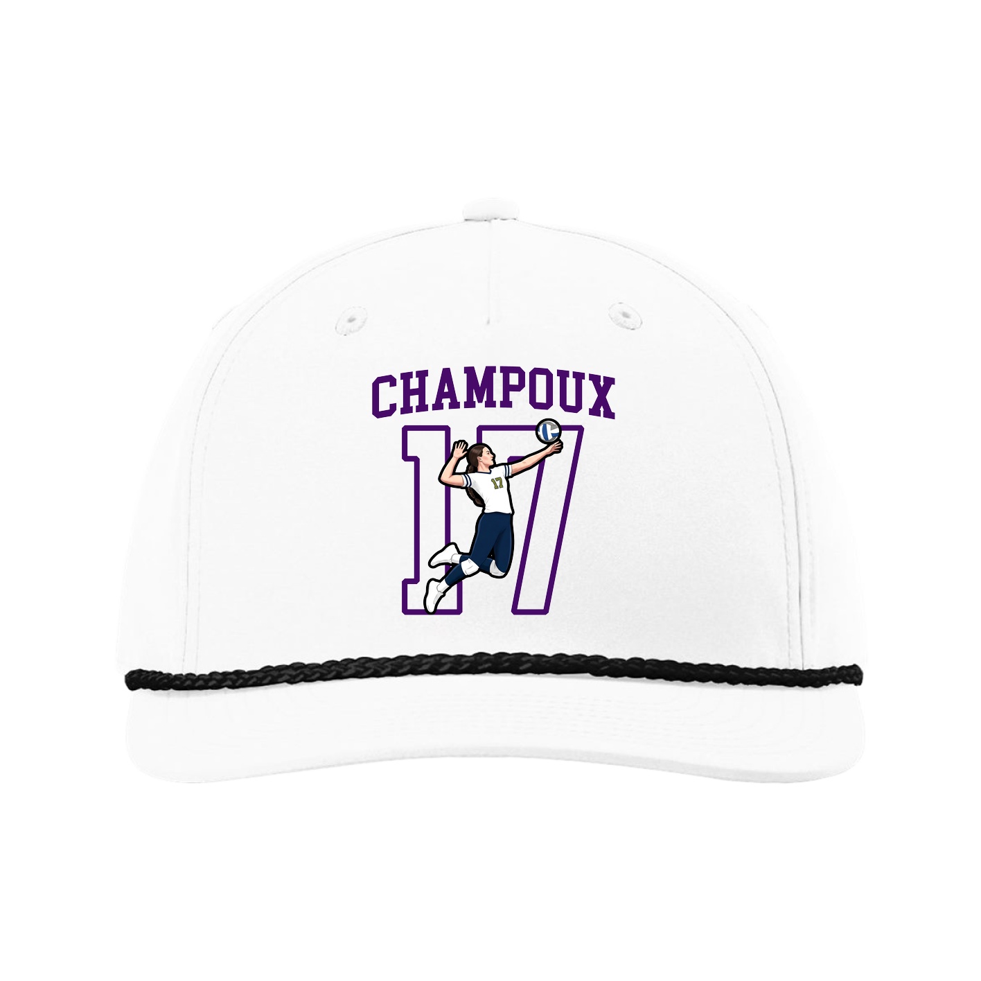 Five-Panel Classic Rope Cap — Shirsey in White