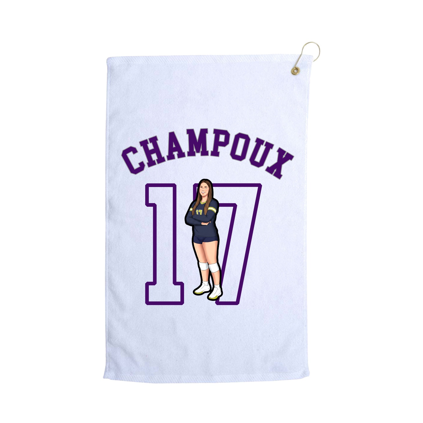 Golf Towel — Shirsey Arch in White