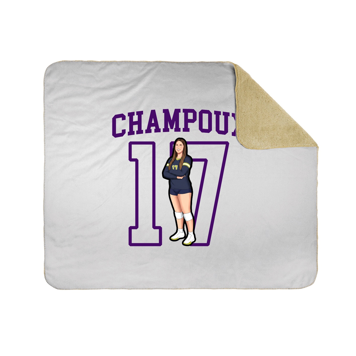 Throw Blanket — Shirsey in White