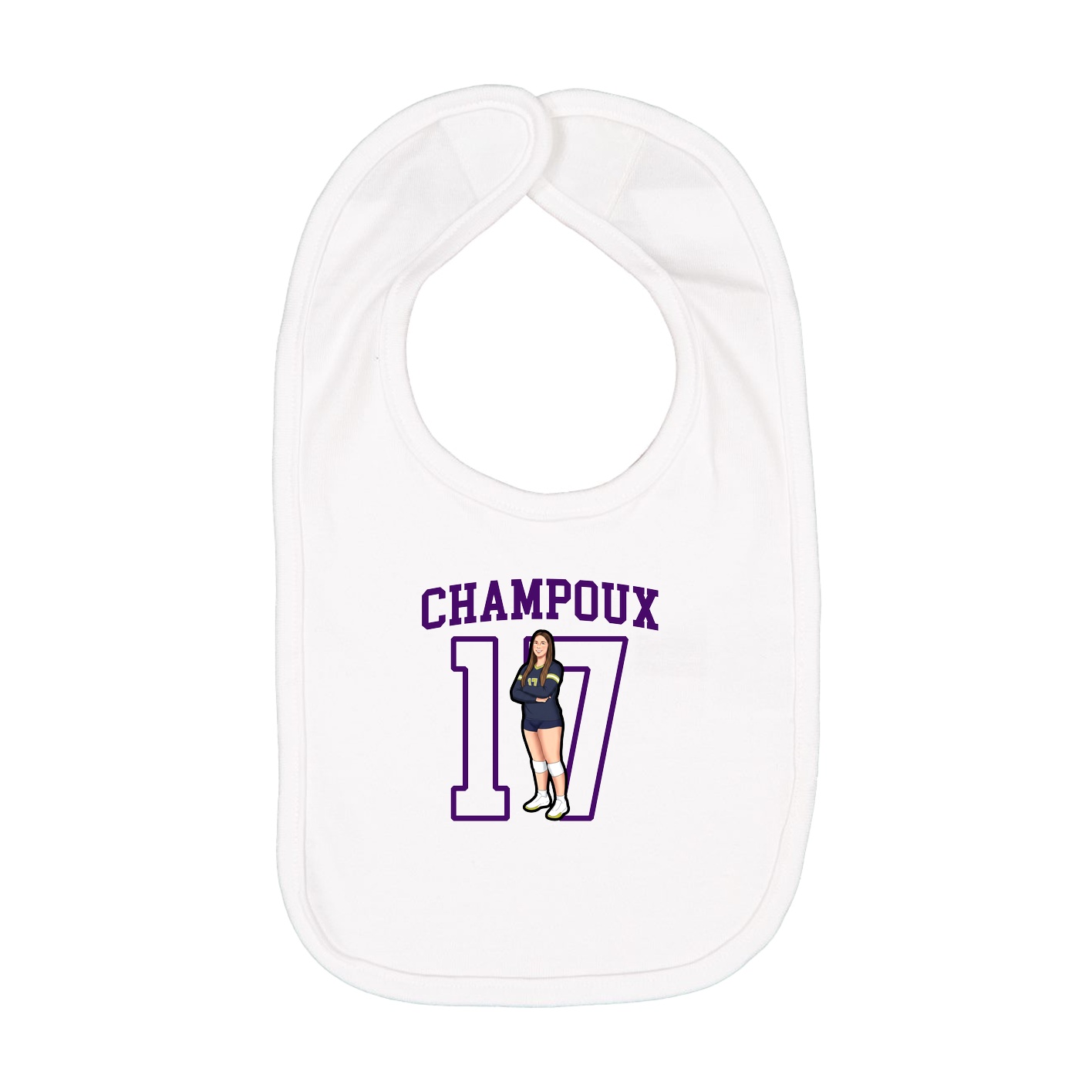 Infant Bib — Shirsey in White