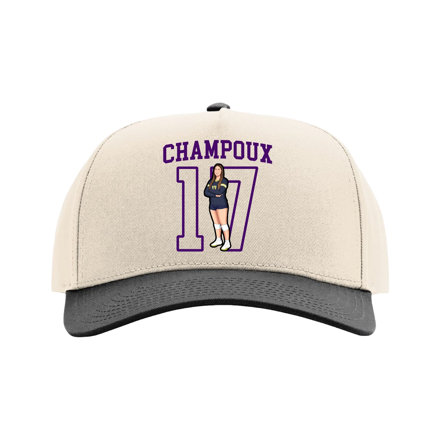 Full Fabric Five-Panel Champ Cap