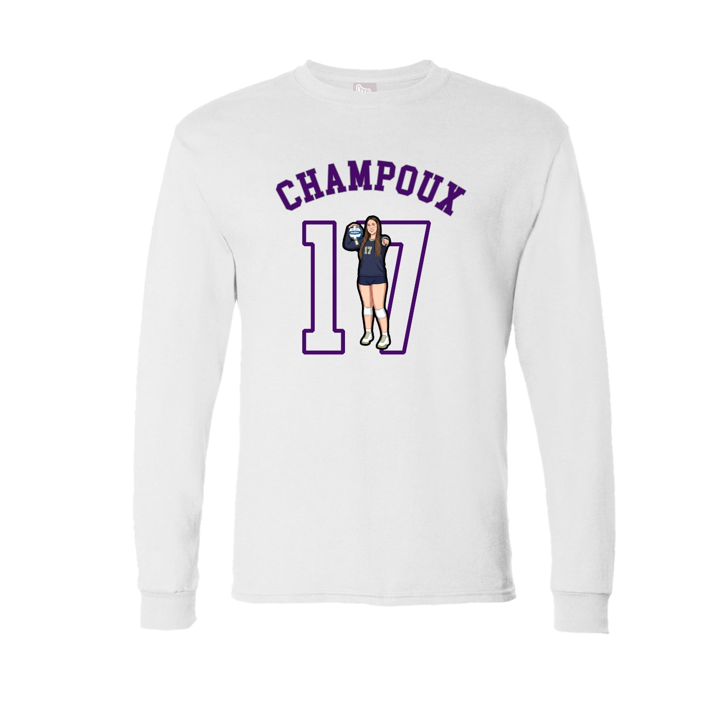 Long Sleeve Tee — Shirsey Arch in White