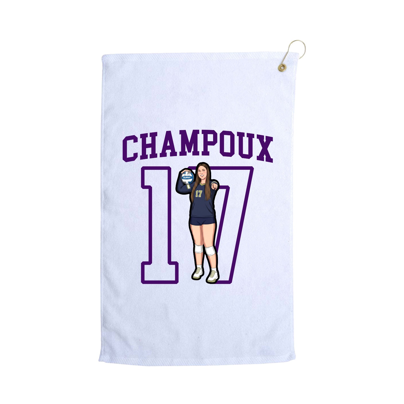 Golf Towel — Shirsey in White