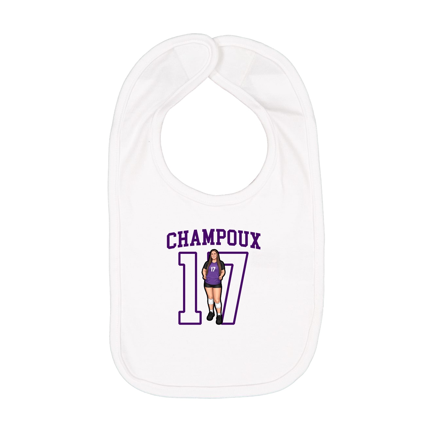 Infant Bib — Shirsey in White
