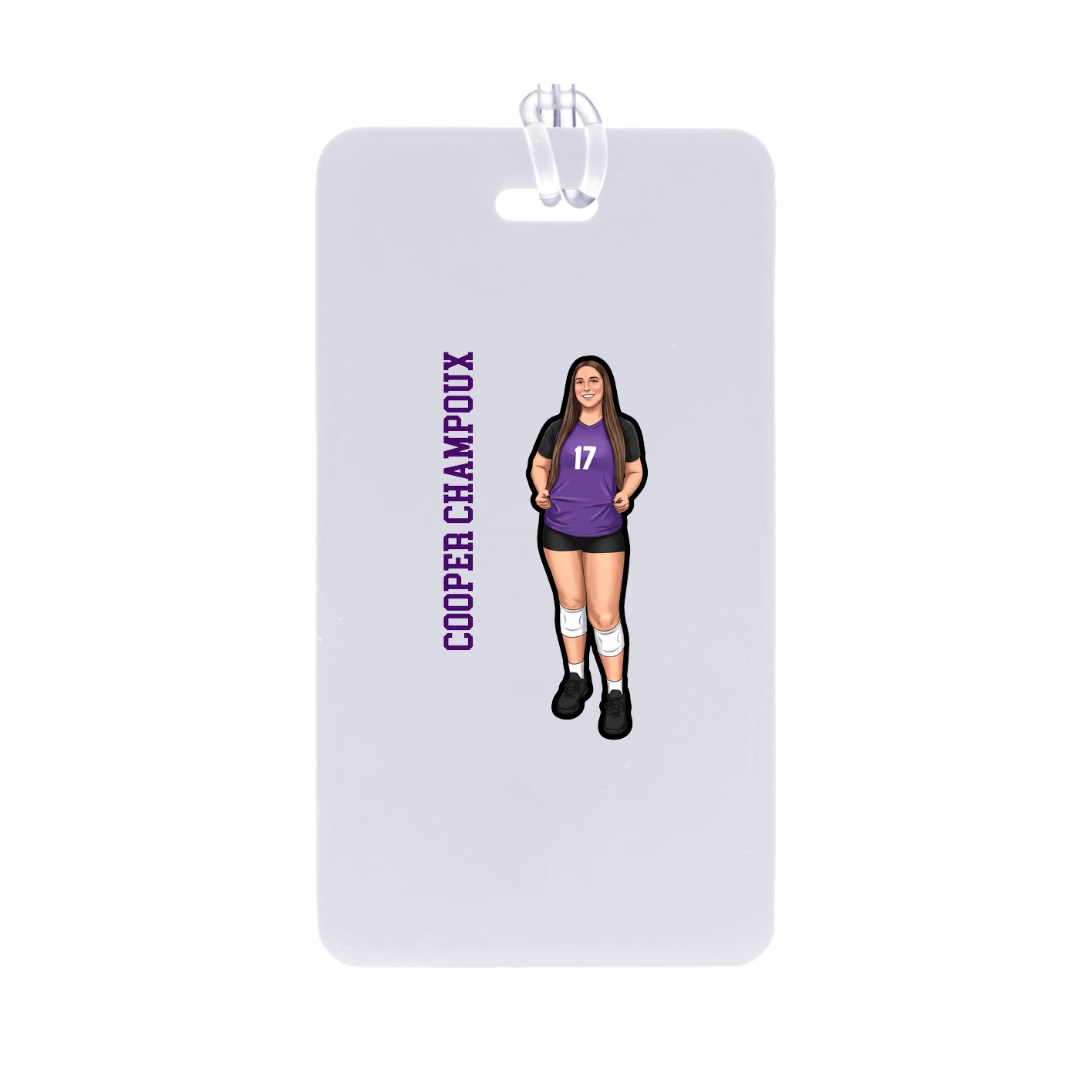 Bag Tag — Name Vertical in Classic