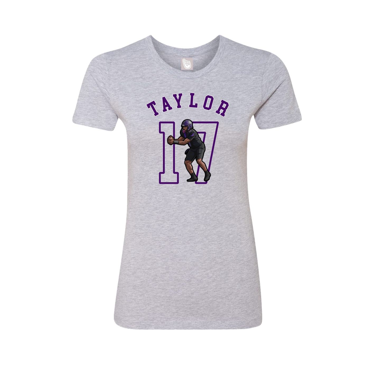 Fitted Women's Tee — Shirsey Arch in Grey