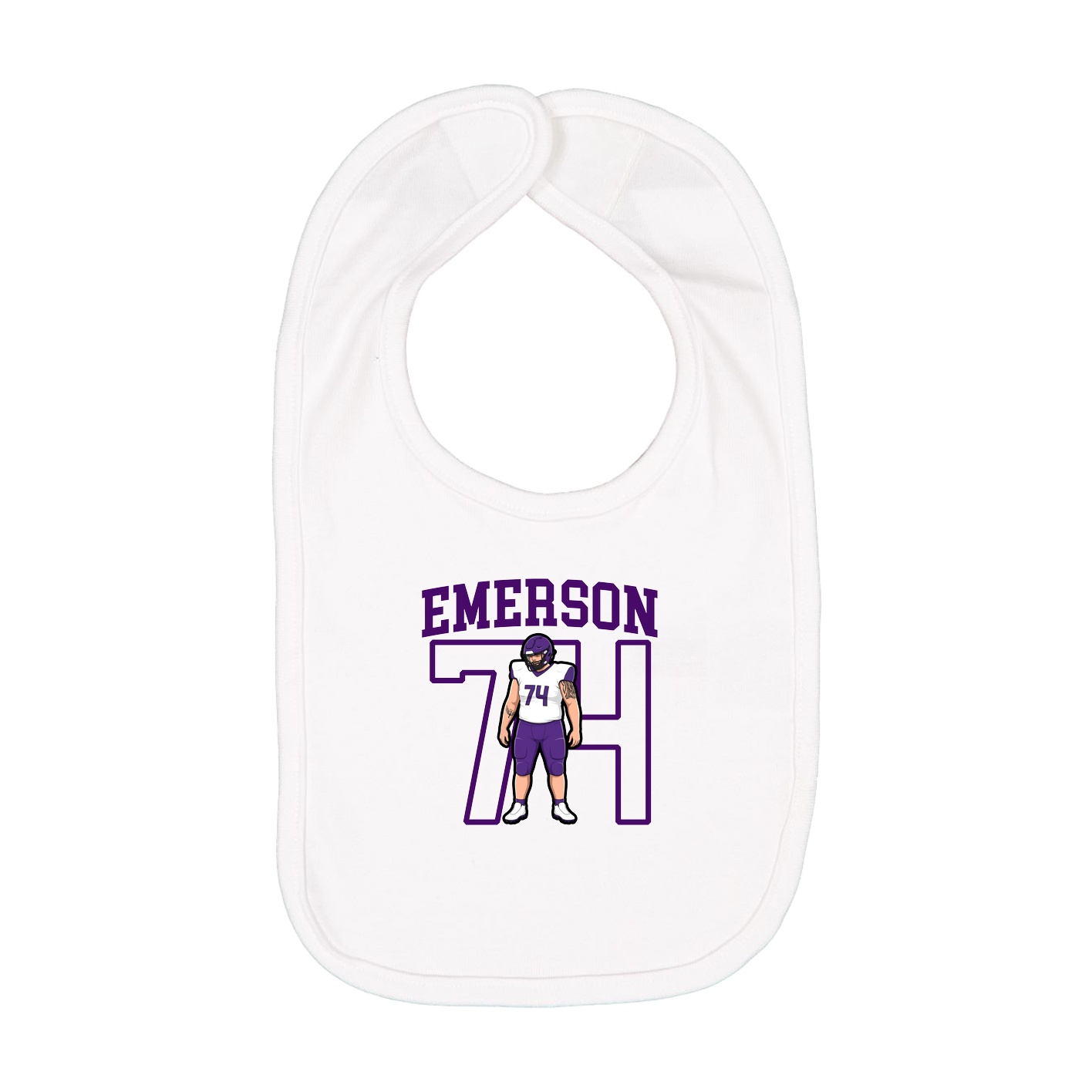 Infant Bib — Shirsey in White