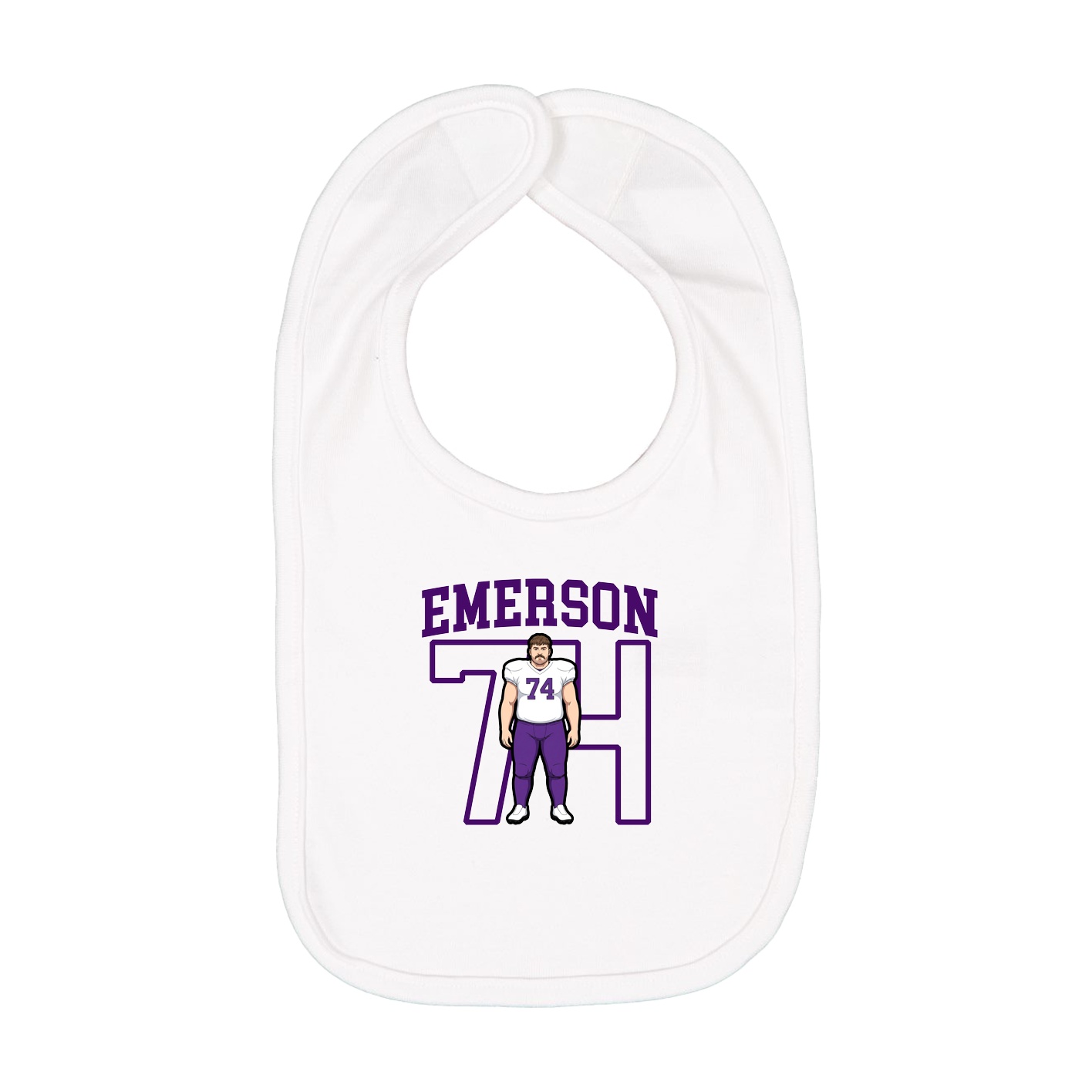 Infant Bib — Shirsey in White