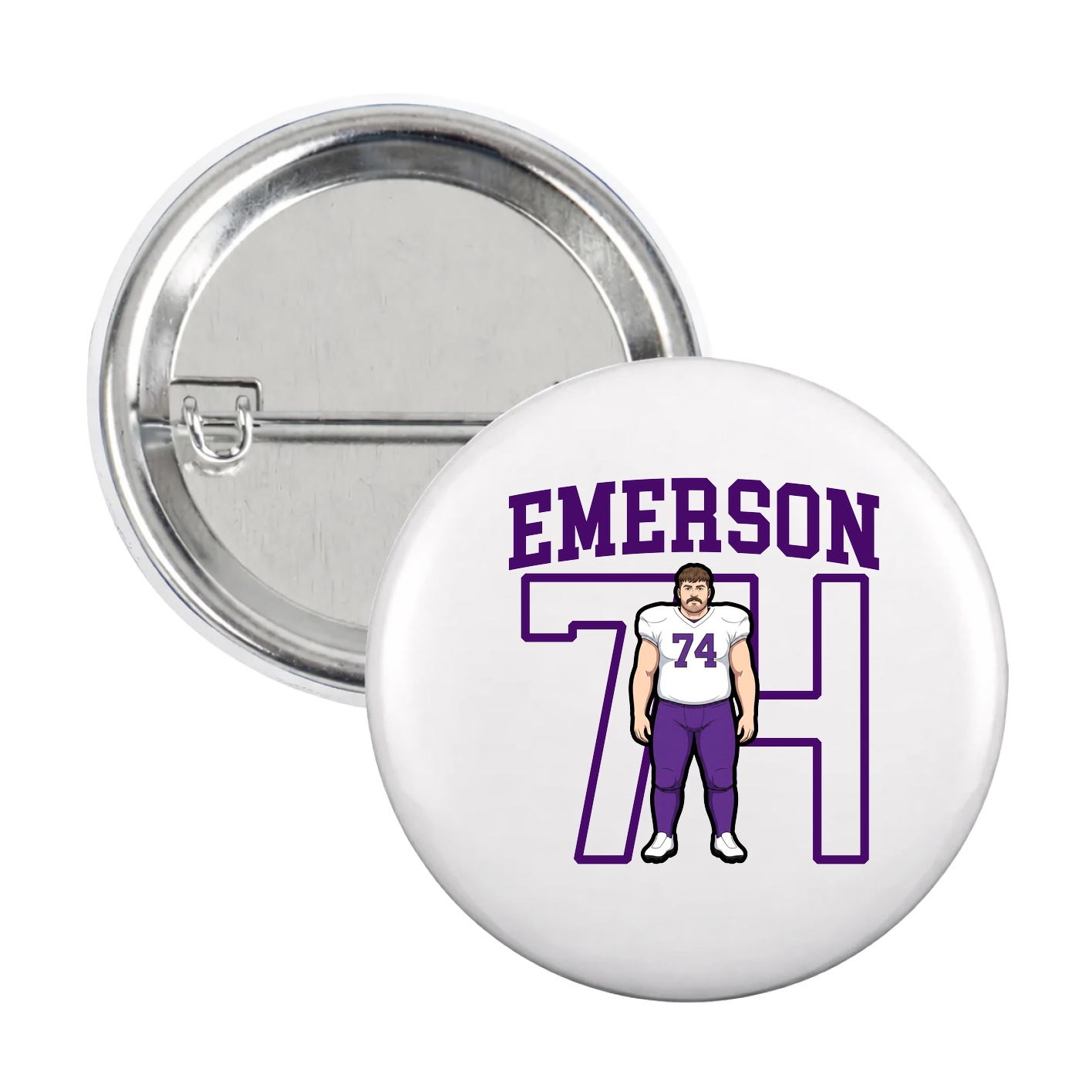 Game Day Button — Shirsey in White